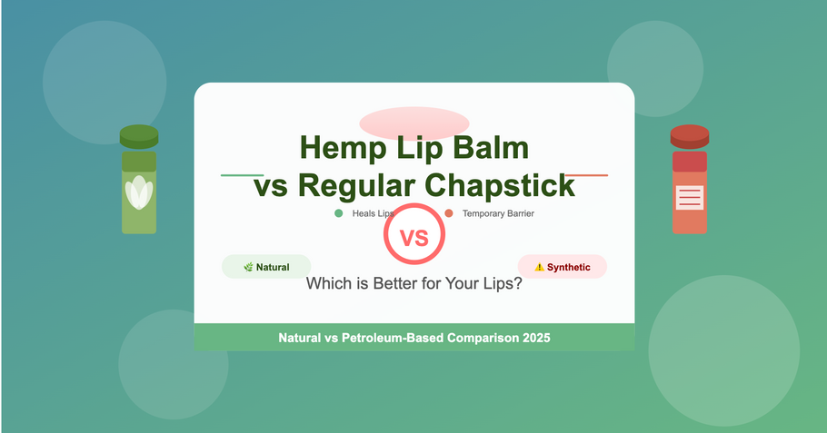 Hemp Lip Balm vs Regular Chapstick: Which is Better for Your Lips?