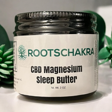 Load image into Gallery viewer, Magnesium Sleep Butter CBD muscle relief body cream
